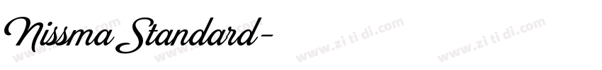 Nissma Standard字体转换